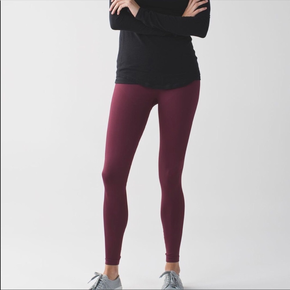 Lululemon Zone In Tight - Wine Berry